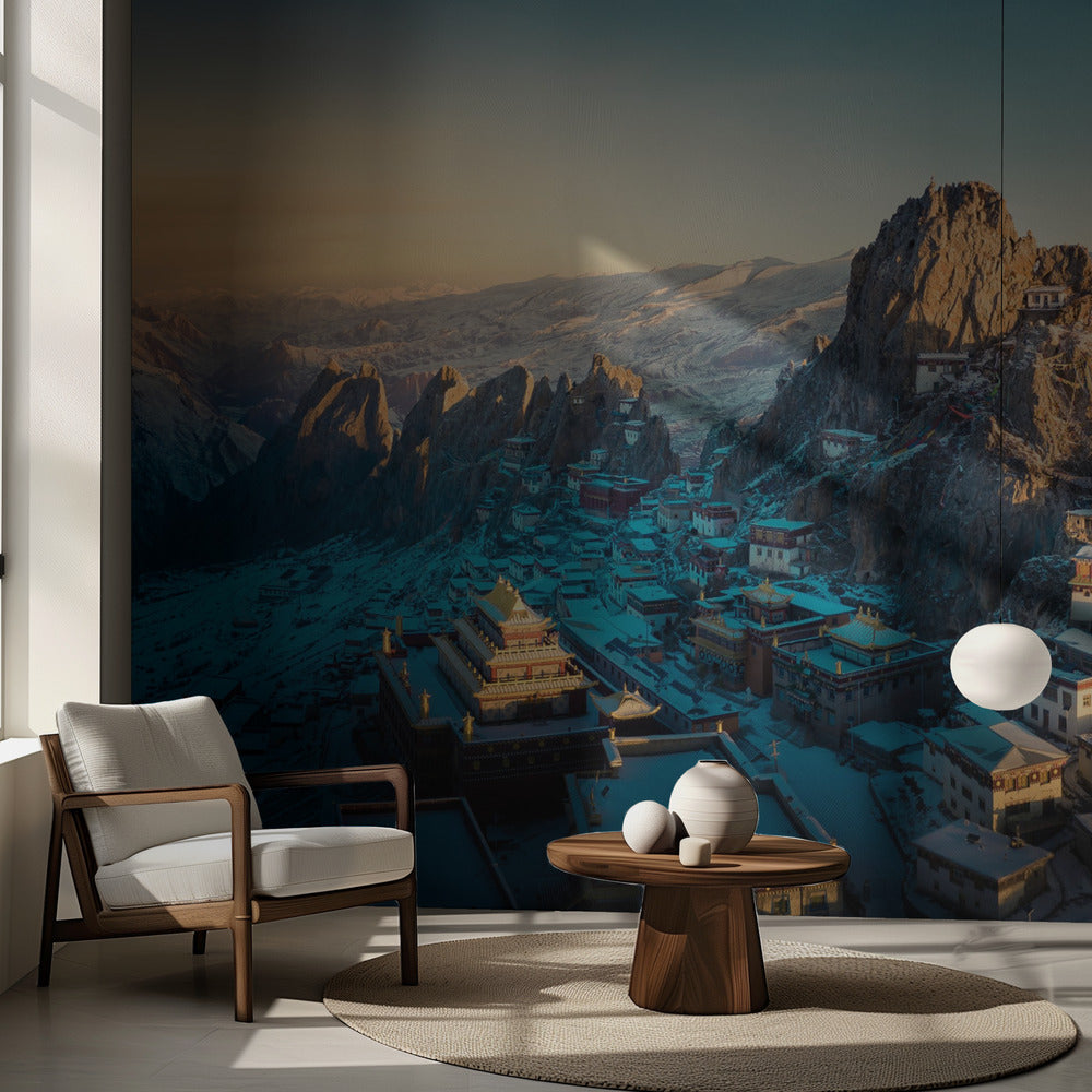 Tibetanska templet 《崷崒梓珠》 | Fototapet