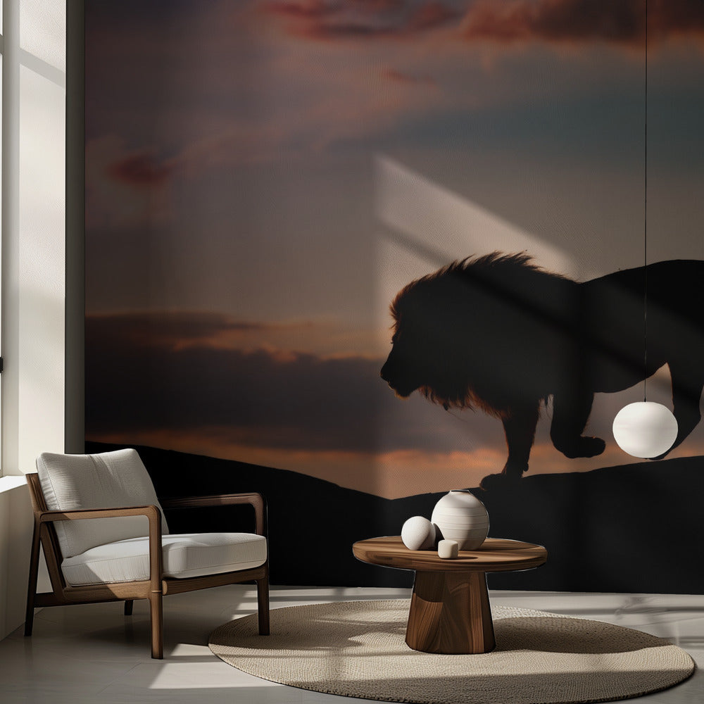 Solnedgång i Serengeti | Fototapet