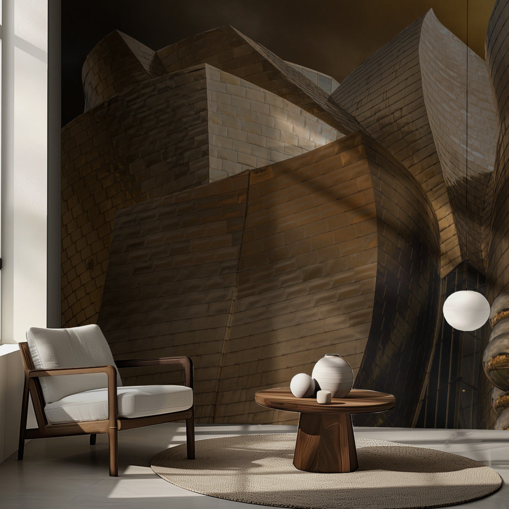 Reflektioner över sfärer (Serie Guggenheim Bilbao) | Fototapet