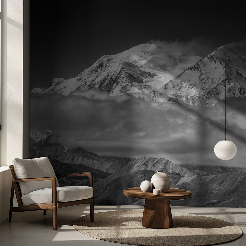 Denali från den motsatta åslinjen | Fototapet