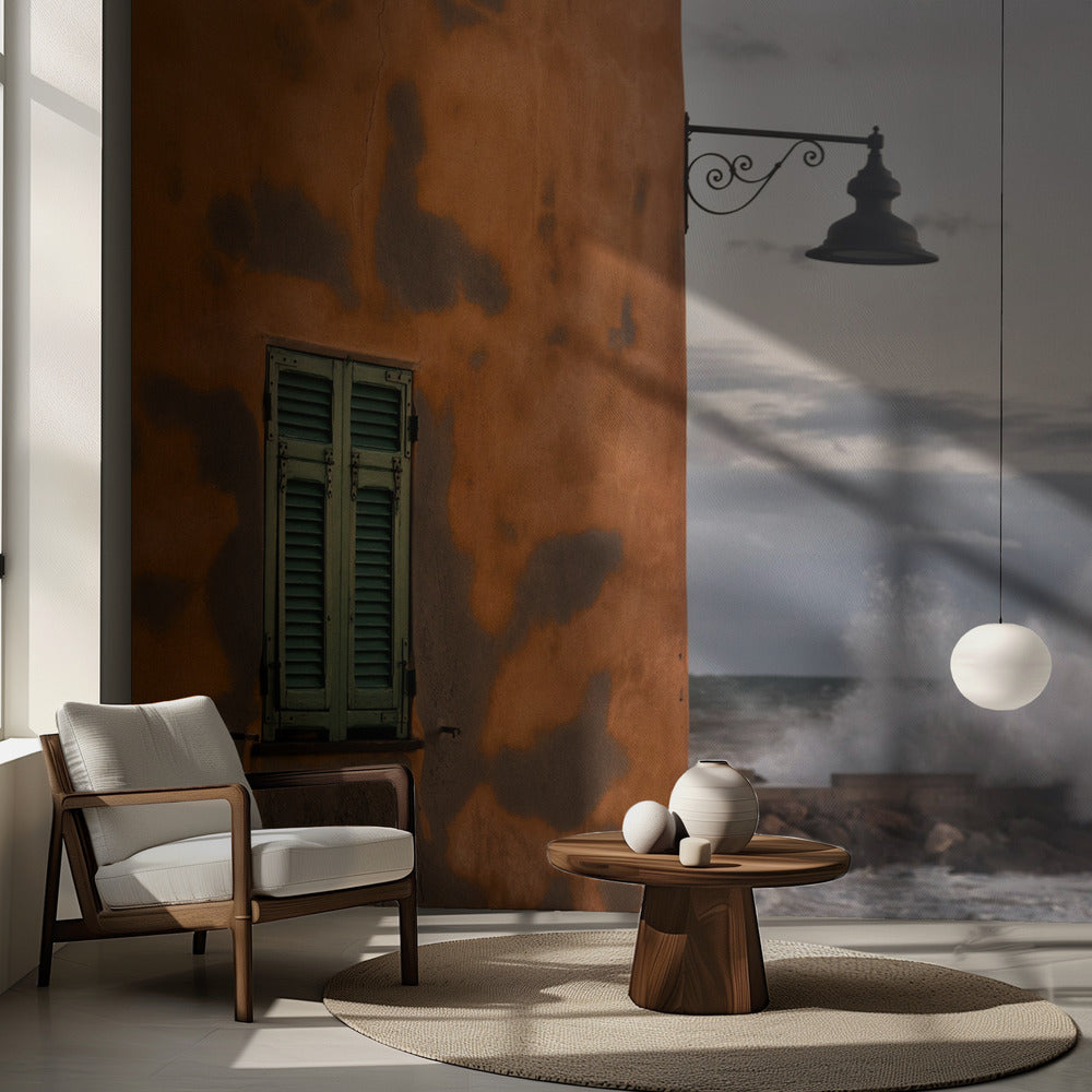 Väggen och vågen | Fototapet