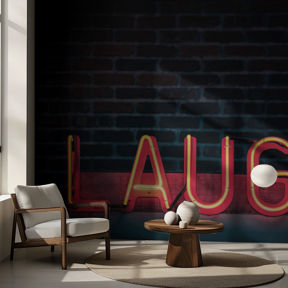 Skratta i neon | Fototapet