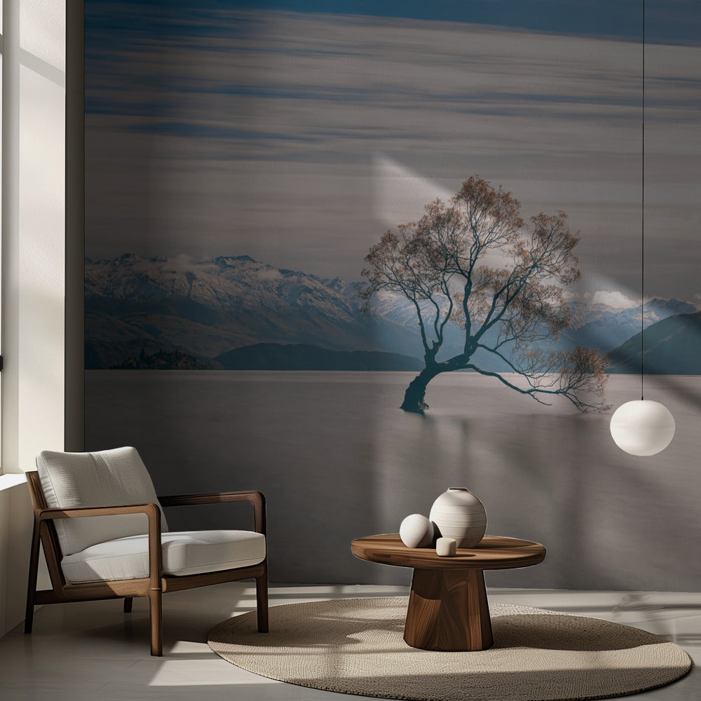 ensamt träd | Fototapet