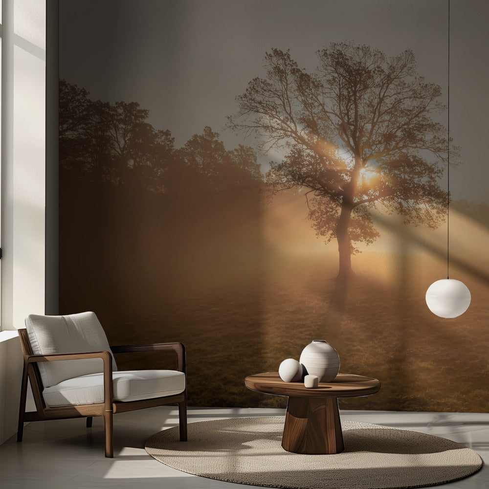 Ensamt träd | Fototapet