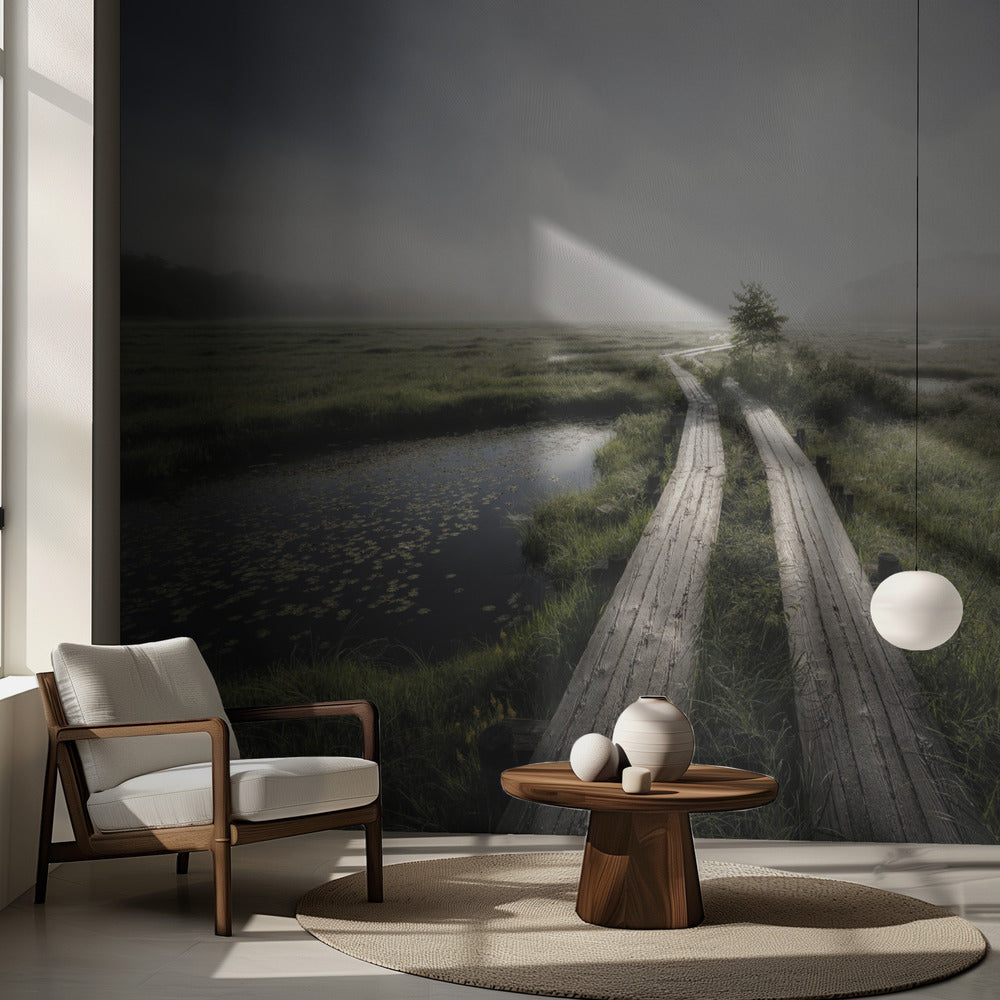 In i den dimmiga världen | Fototapet