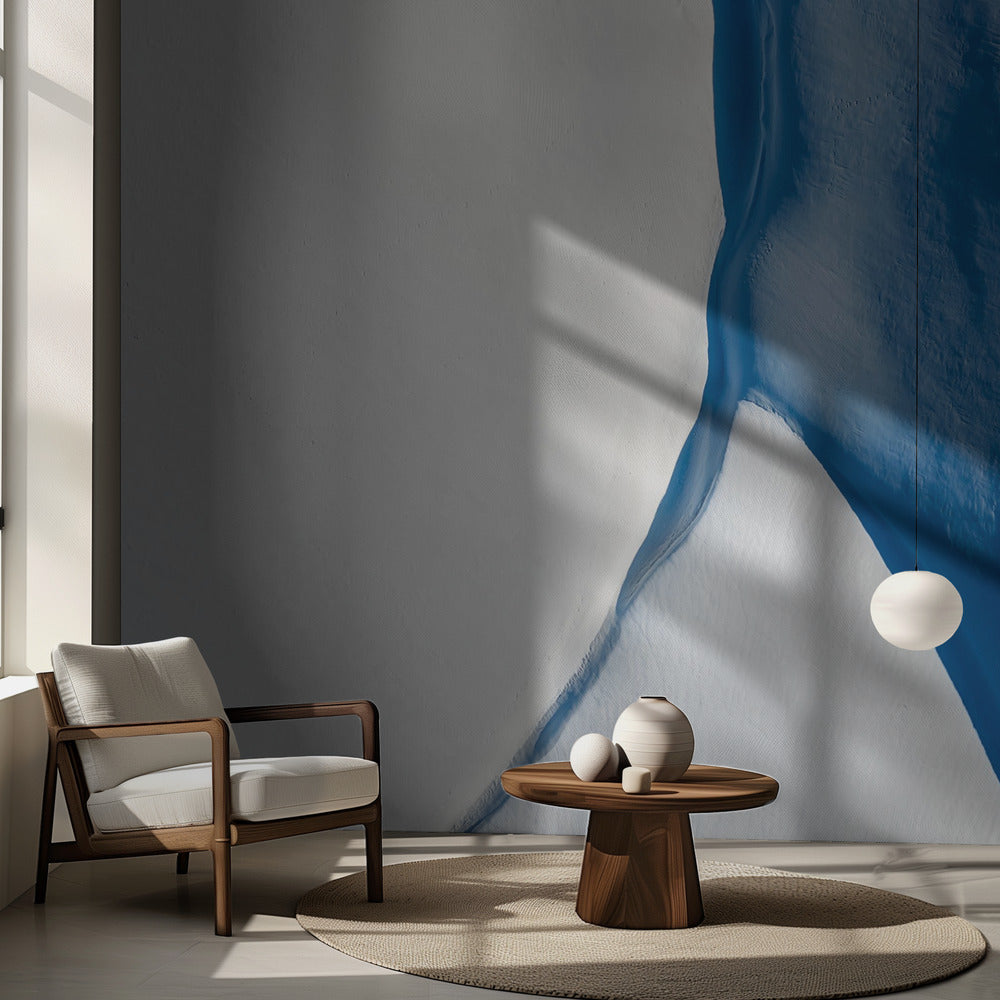 Vitt och blått | Fototapet