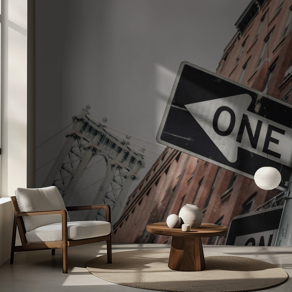 Manhattanbron Enkelriktad | Fototapet