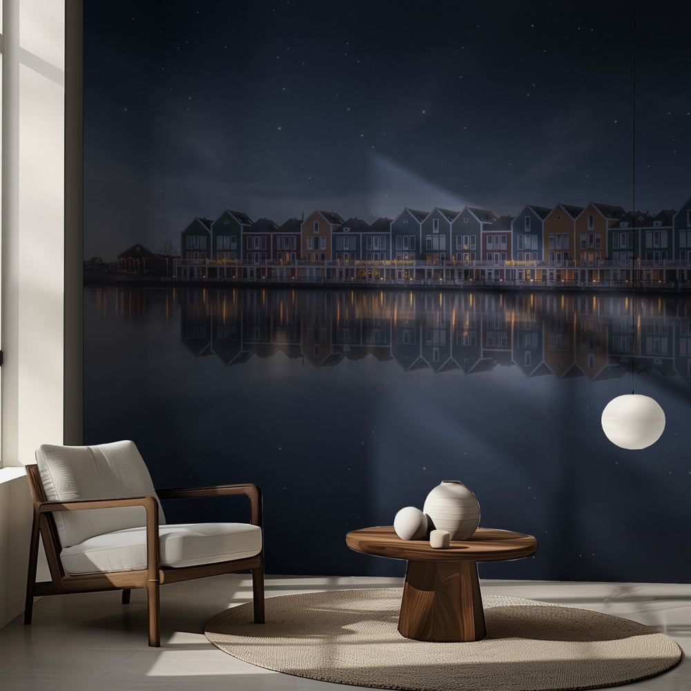 Fridfull kväll i Nederländerna | Fototapet