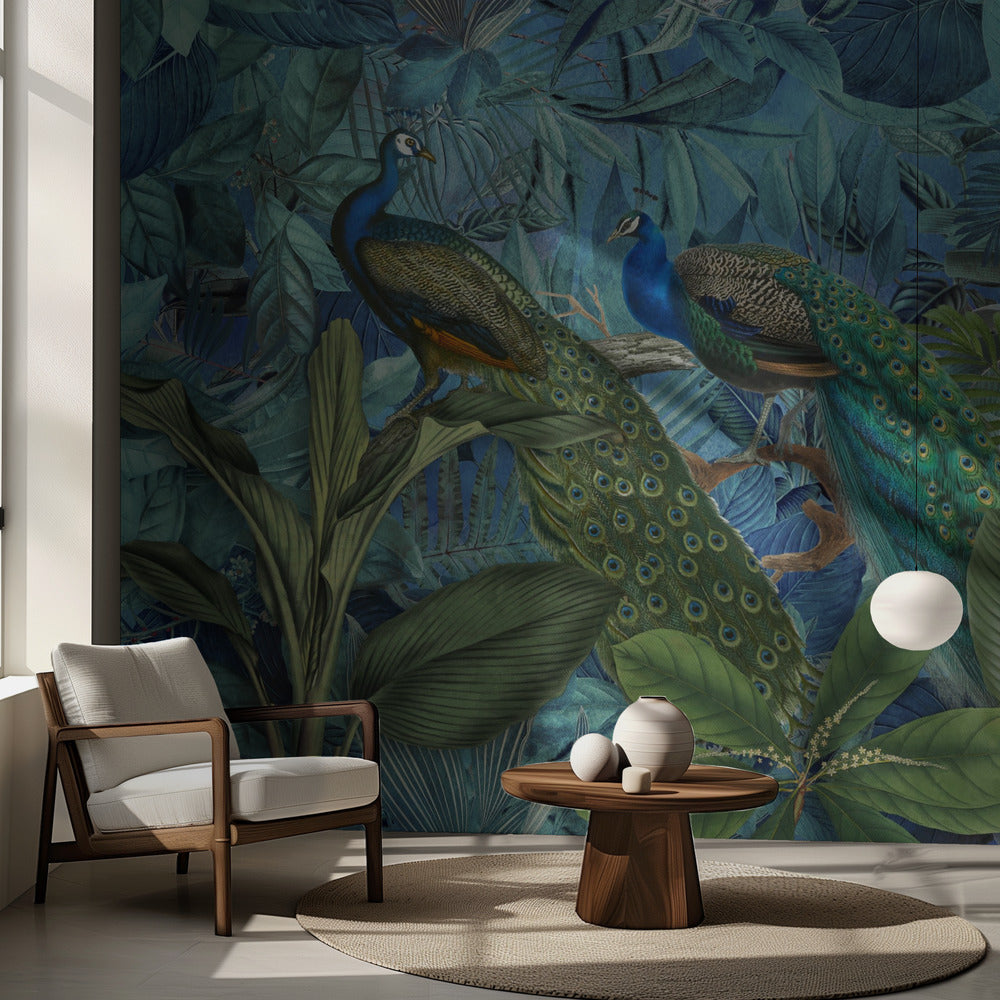 Djungelfågelträdgård nr 1 | Fototapet