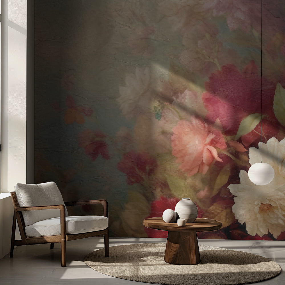 Fa Vintage Blommor 13 | Fototapet