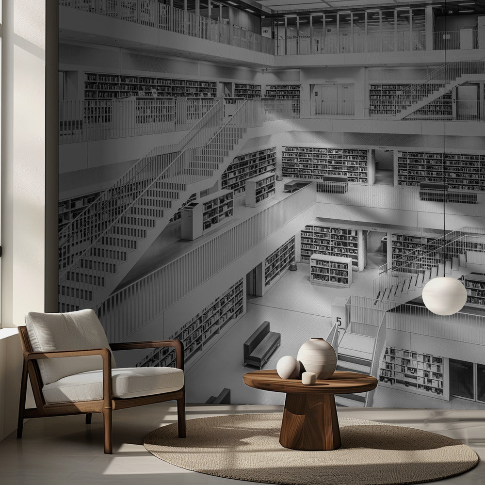 Bibliothek Stuttgart | Fototapeten