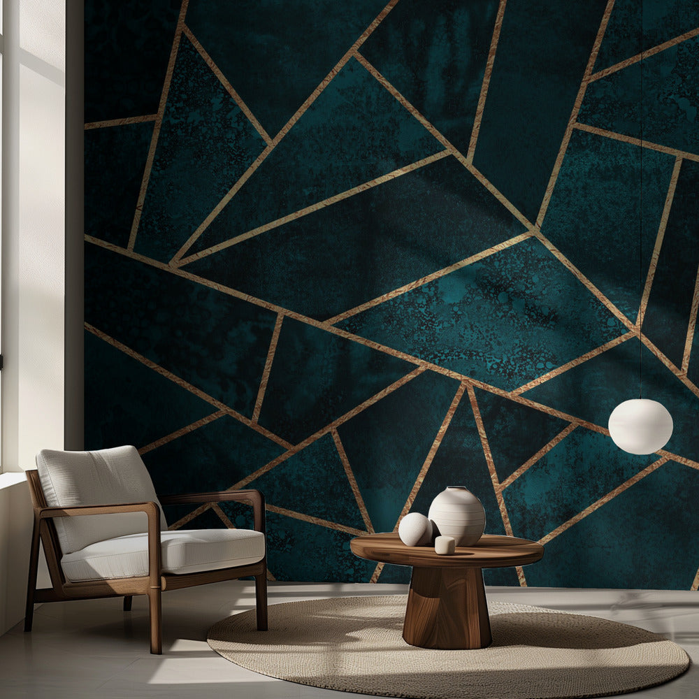 Djupblå sten | Fototapet