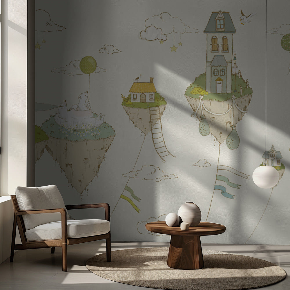 Flytande öar_Grädde | Fototapet