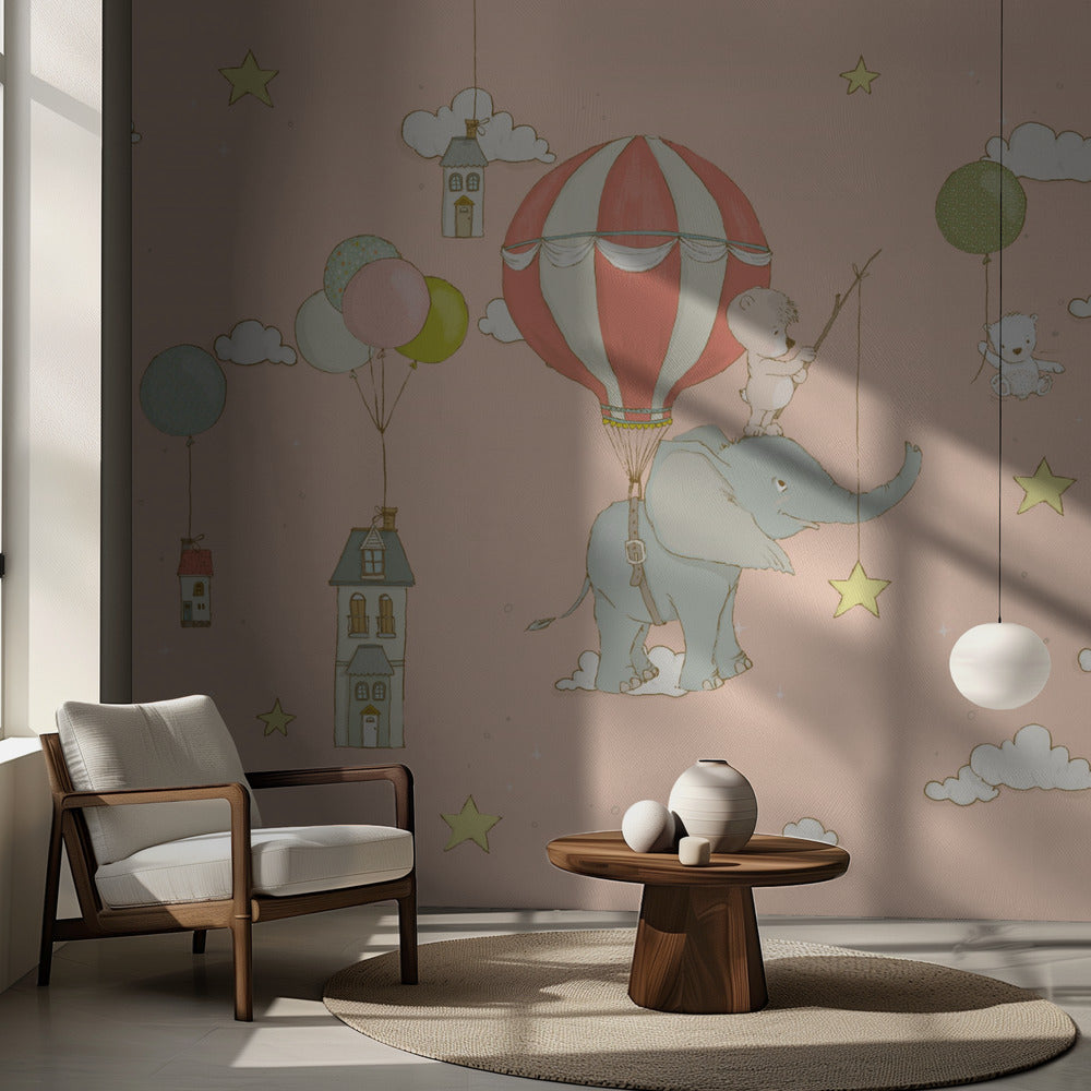 Elefantdröm_Peachy | Fototapet