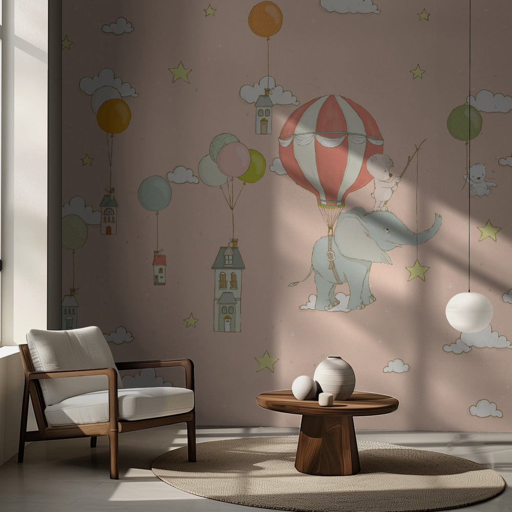Elefantdröm_Peachy | Fototapet
