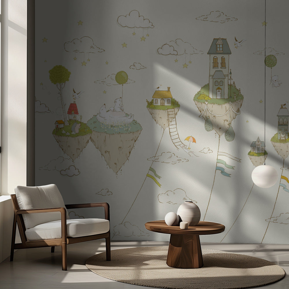 Flytande öar_Grädde | Fototapet