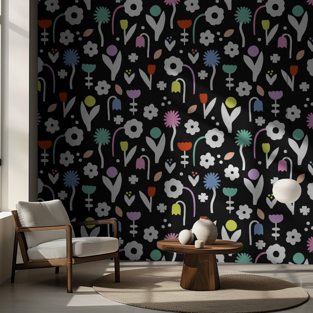 Blommor (mönsterdesign) | Fototapet