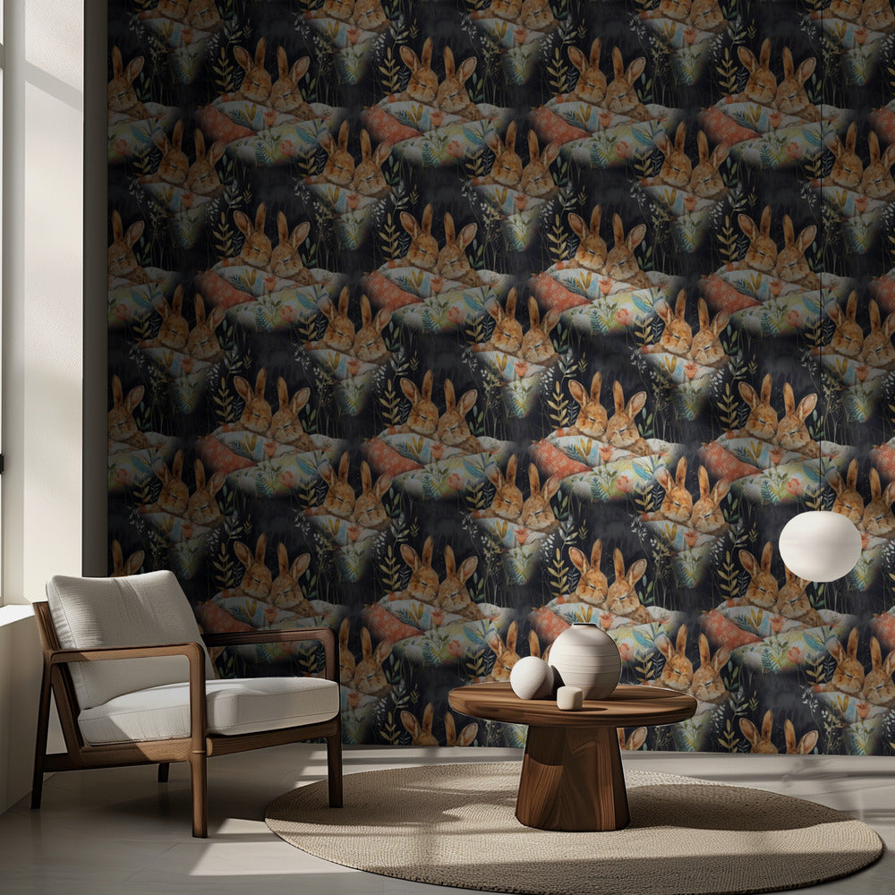 Mönster 9 kaniner | Fototapet