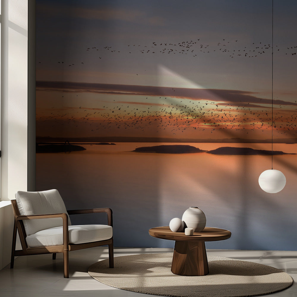 vid solnedgången | Fototapet