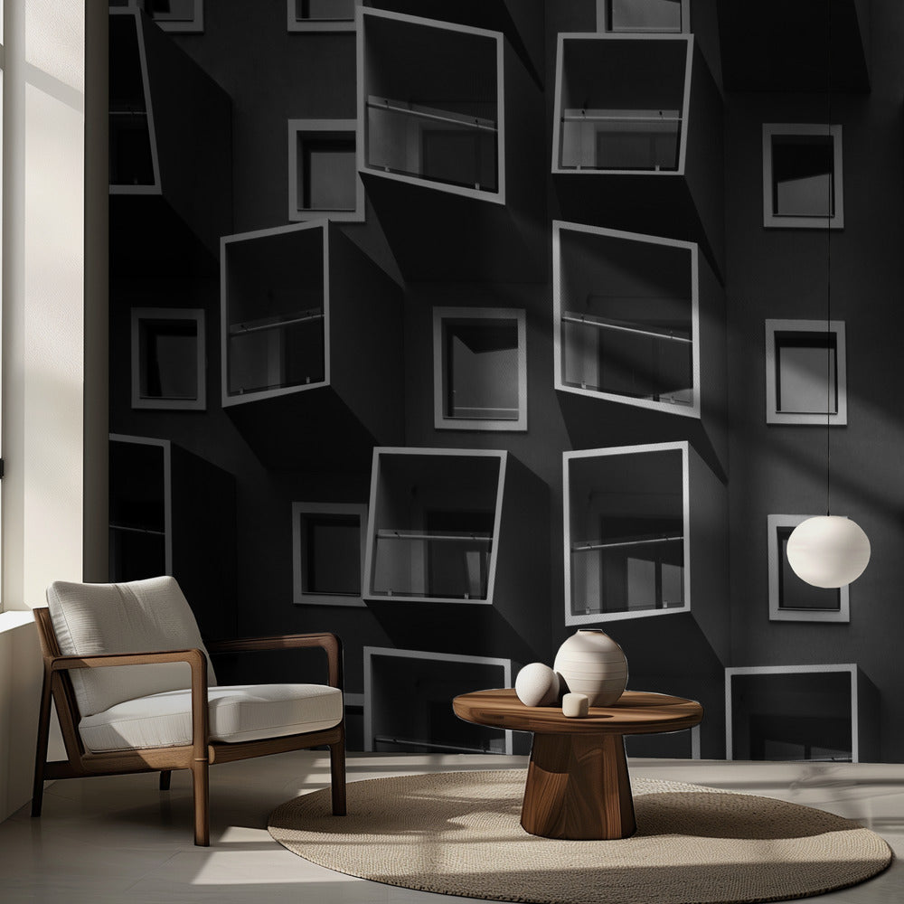 Att leva i lådor | Fototapet