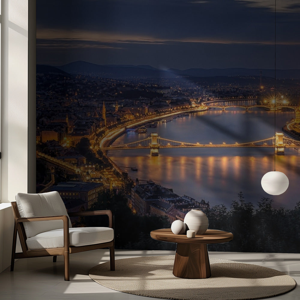 Panorama över Budapest | Fototapet
