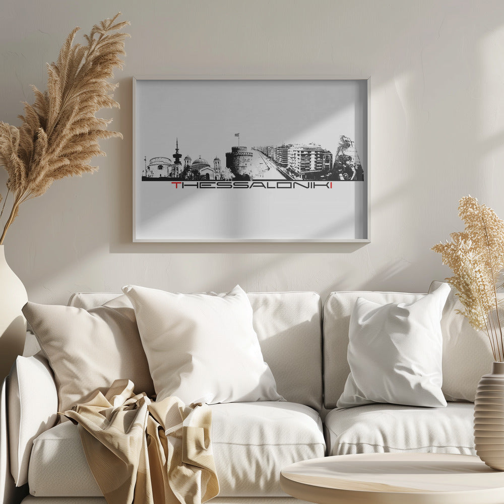Thessaloniki Greece Skyline City Art (2) | Poster