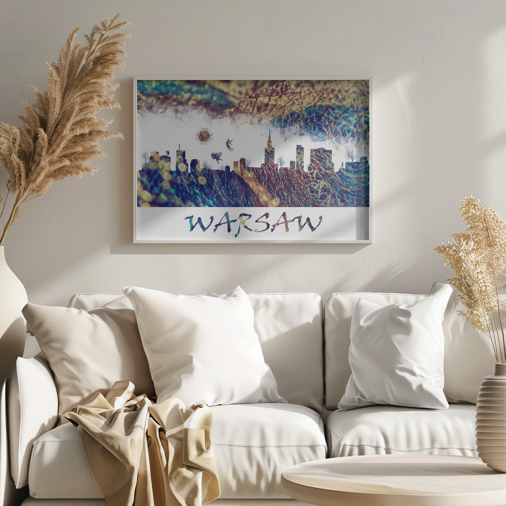 Warsaw Skyline Magic City Art | Poster