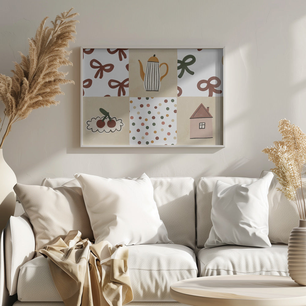 Cozy Pattern Collage | Poster