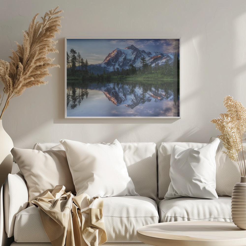 Soluppgång på berget Shuksan | Poster
