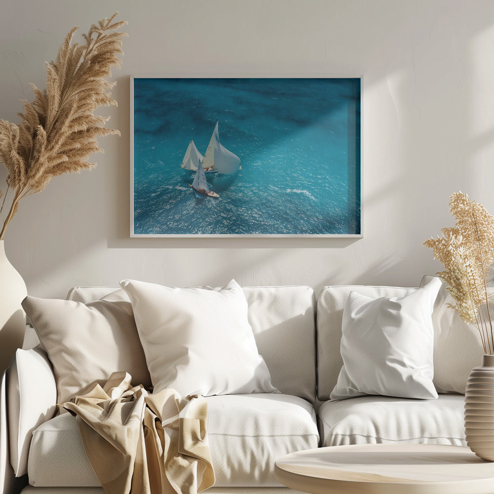 Croisement bleu | Poster
