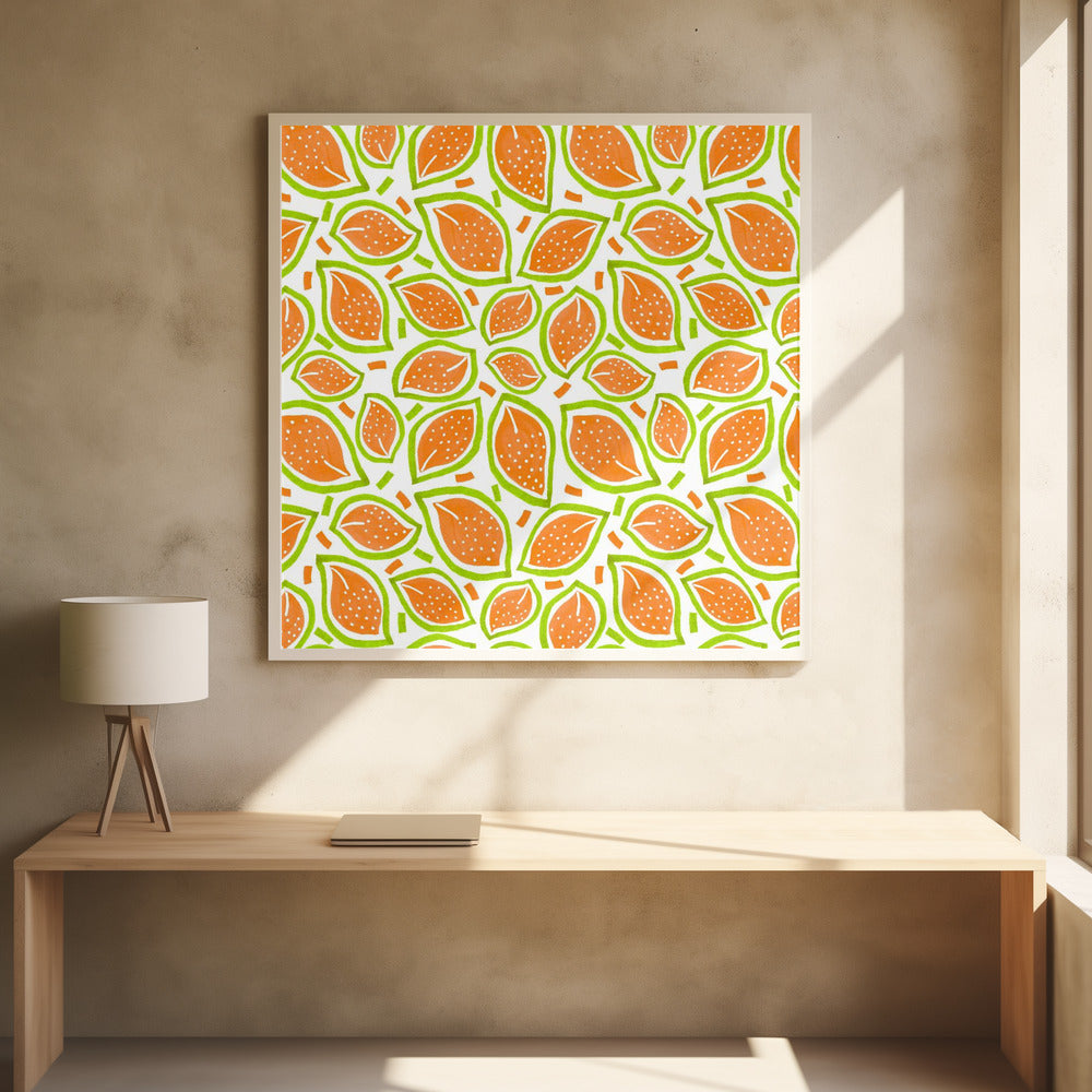 Melon Spridda Löv Prickig | Poster