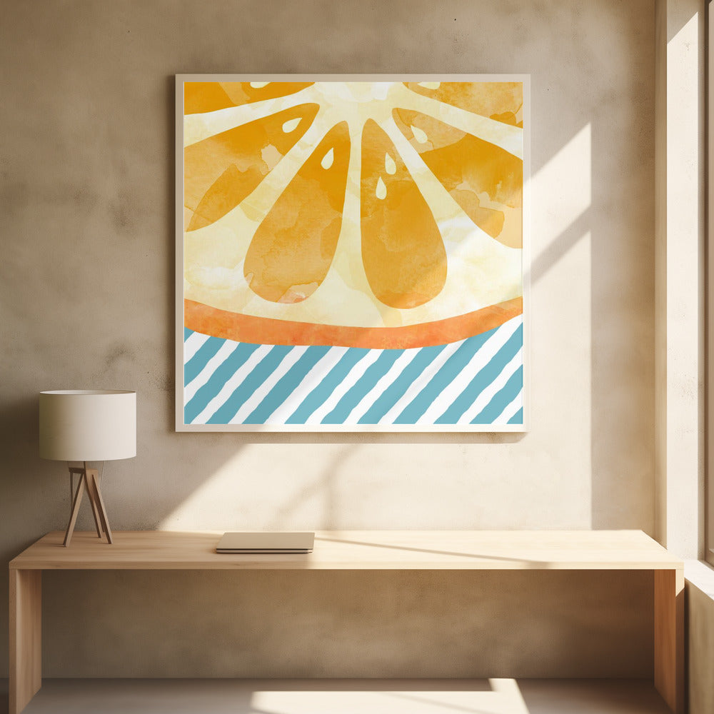 Orange abstrakt | Poster