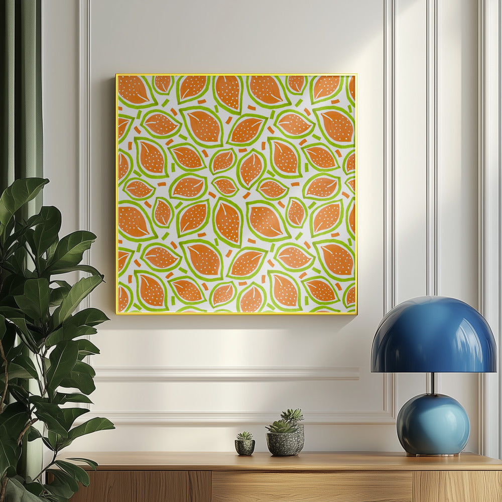 Melon Spridda Löv Prickig | Poster