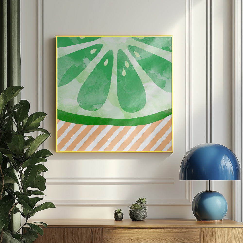 Lime Abstrakt | Plakater - Kunsttrykk