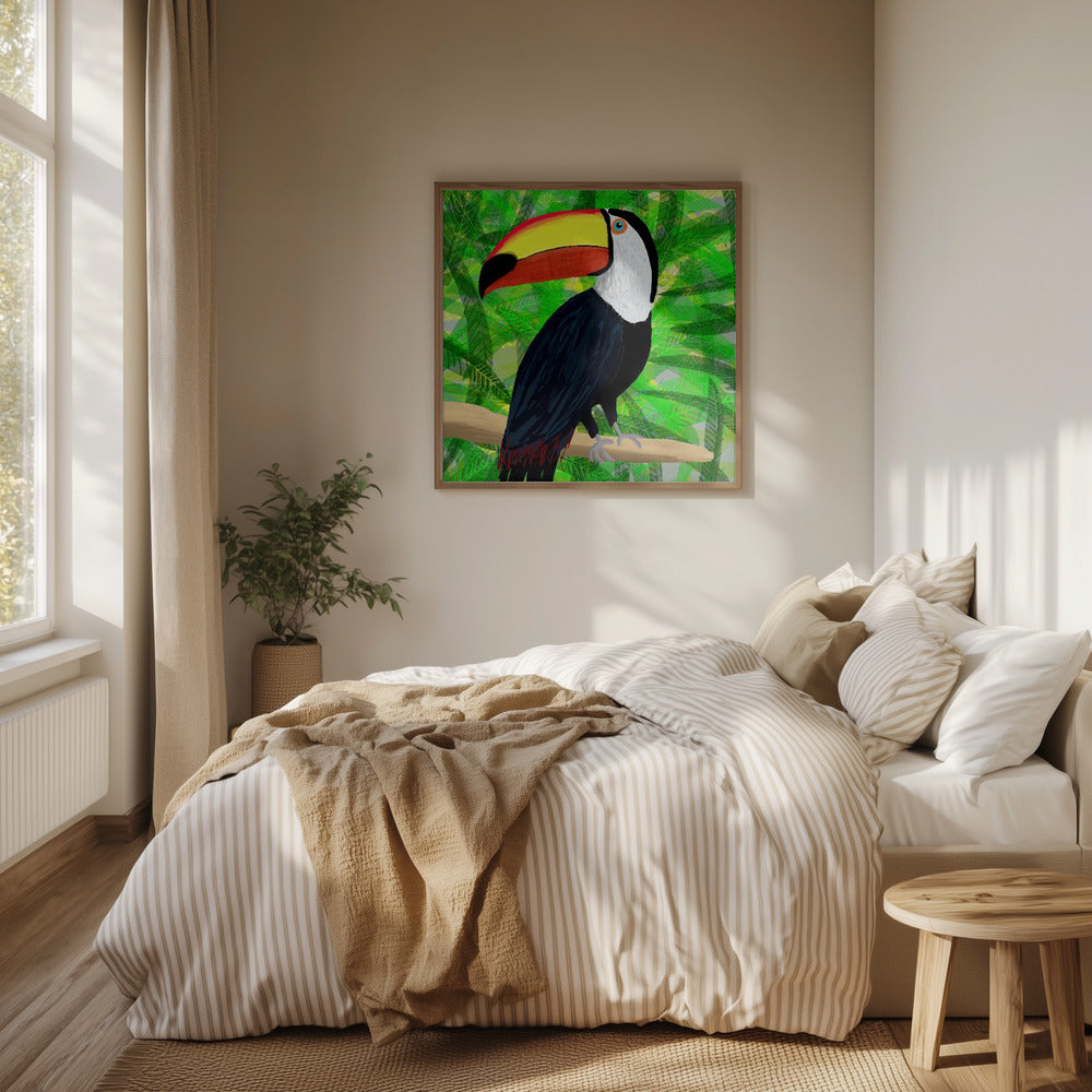 Tukan tropisk fågel av konstnären Carla Daly | Poster