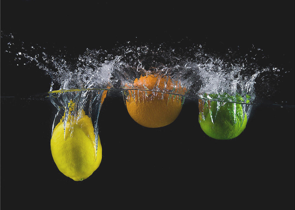 Trippel citrusstänk | Tapet