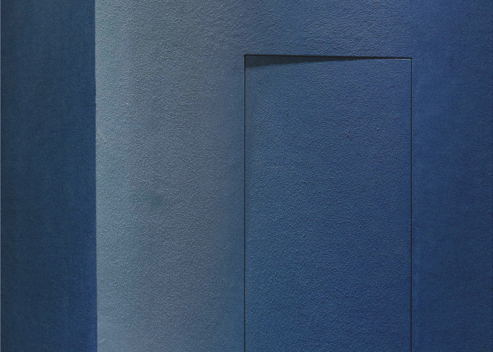 Blå minimalism eller en hemlig dörr | Poster