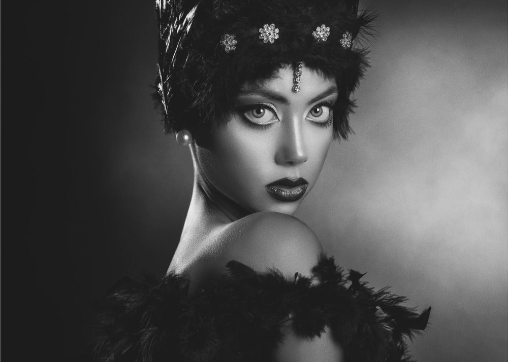 Anita en noir | Tableaux sur Toile