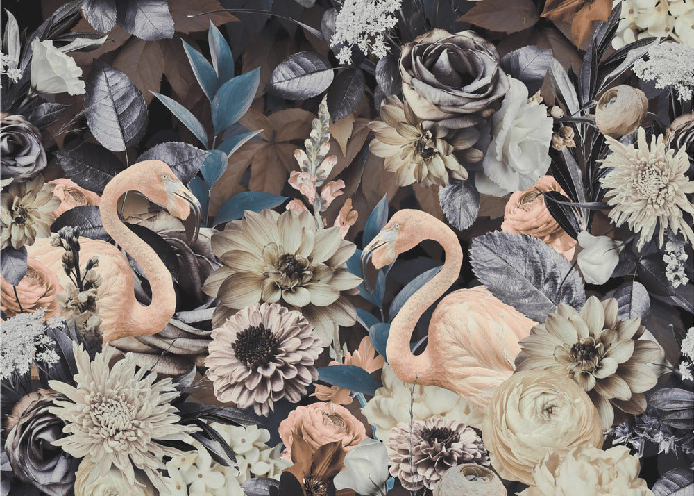Flamingo Garden No1 | Tapet
