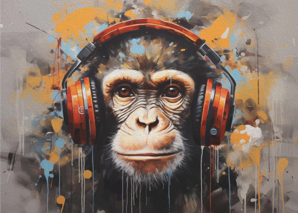 DJ Monkey | Canvastavla