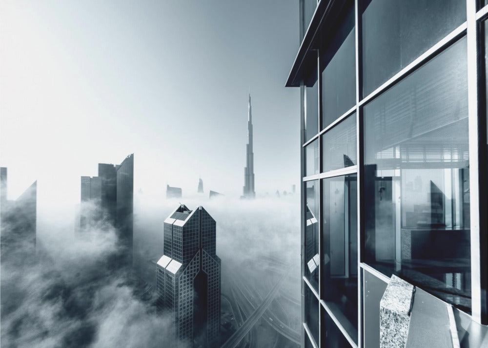 Foggy City | Canvas