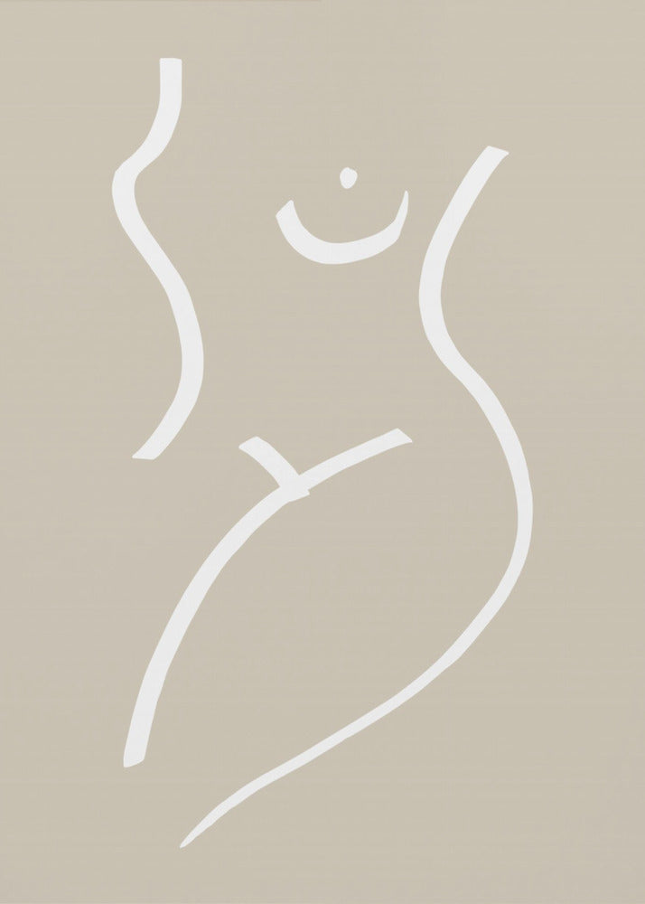Kroppsskiss Sand | Poster