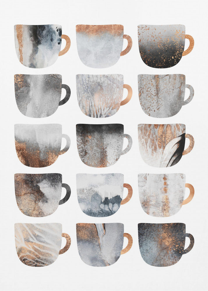 Drömlika kaffekoppar | Poster