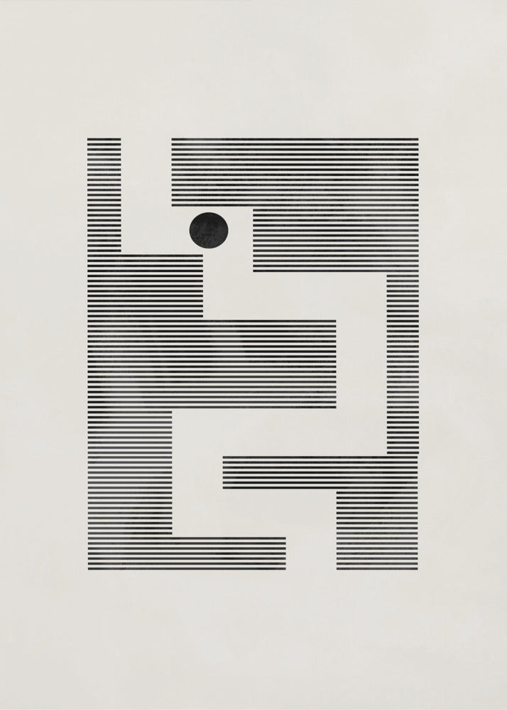 Minimalistisk labyrint | Poster
