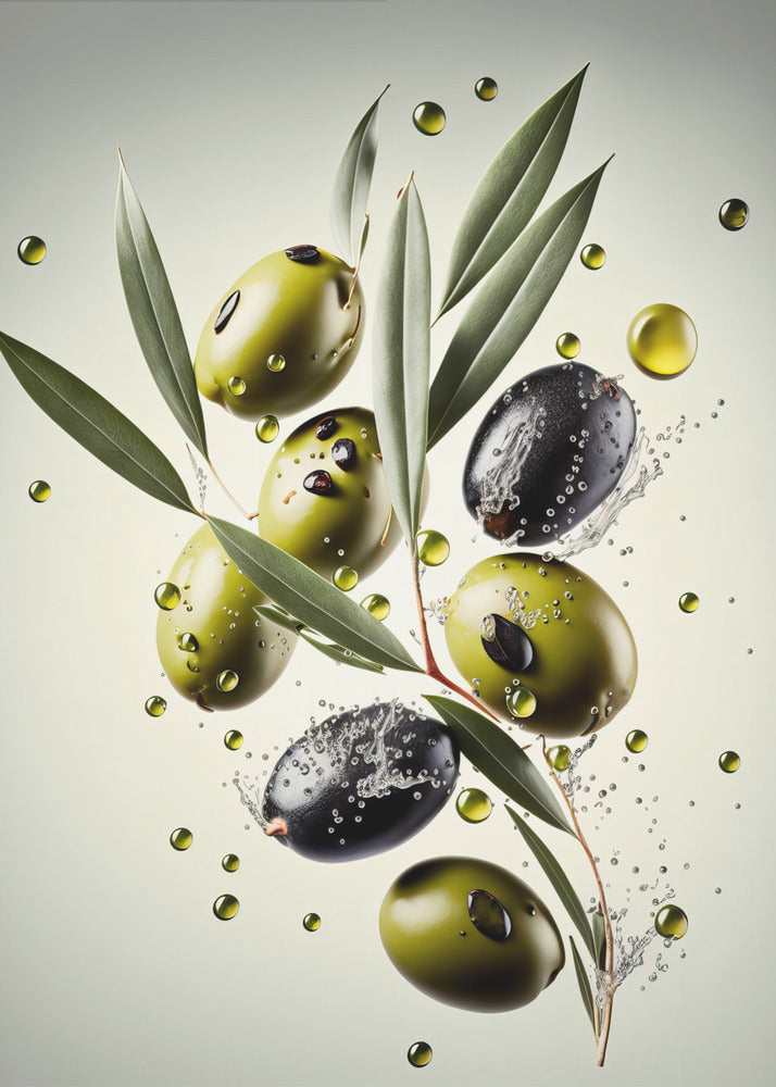 Frische Oliven | Poster - Kunstdruck