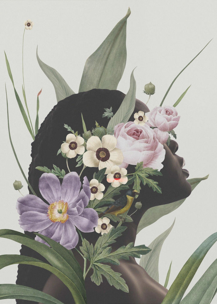 Lila blomma | Canvas