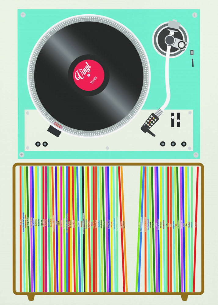 Pila de vinilo | Posters - Impresiones de Arte