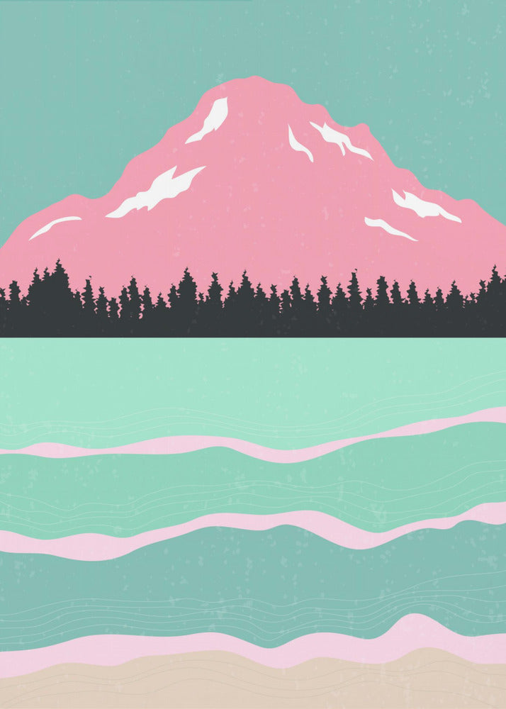 Minimalistiska berg #1 | Canvas