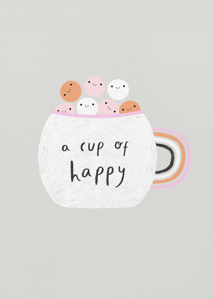 Une tasse de bonheur | Tableaux sur Toile