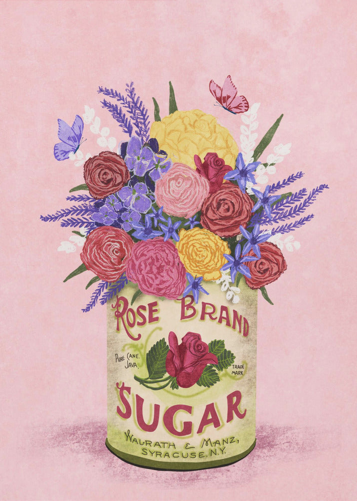 Flores en lata vintage | Impresiones en Lienzo